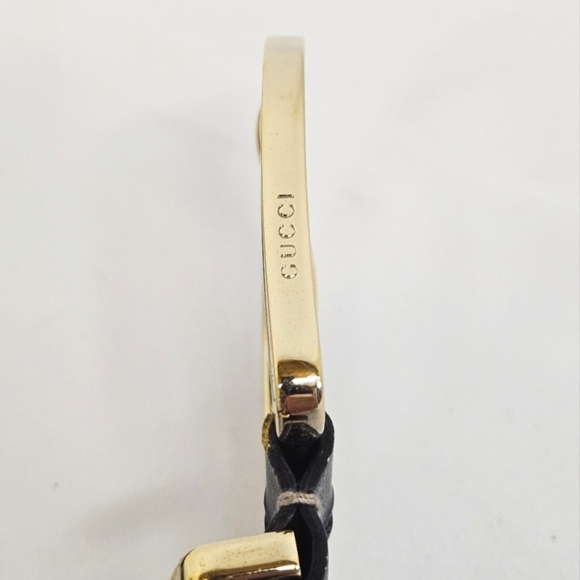 Gucci Nylon And Leather Belt In Cream Navy And Red Size 32 / 80 - Picture 7 of 12